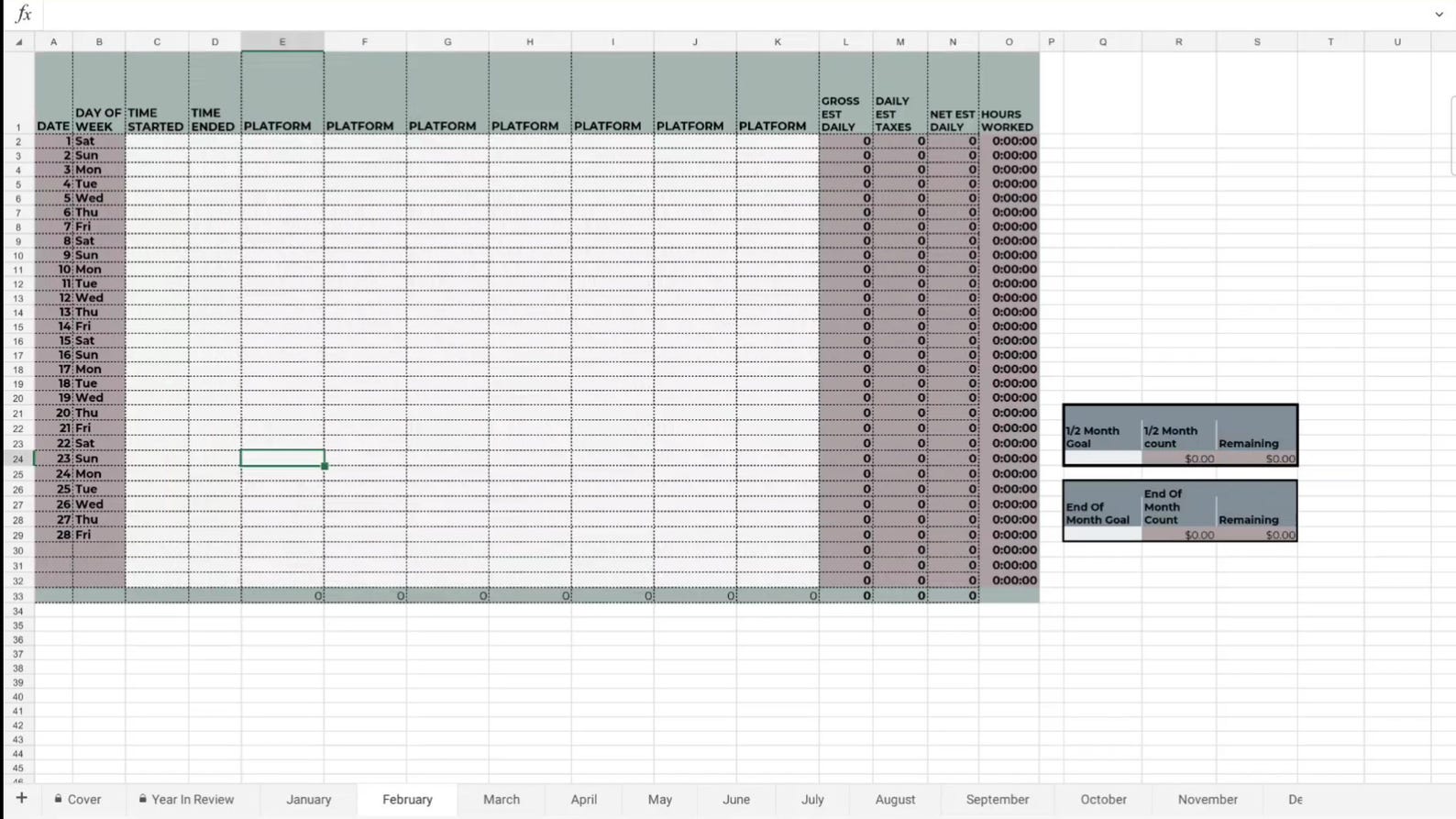 Multi-Platform Daily Income Tracker for Freelancers and Content Creators - Image 3