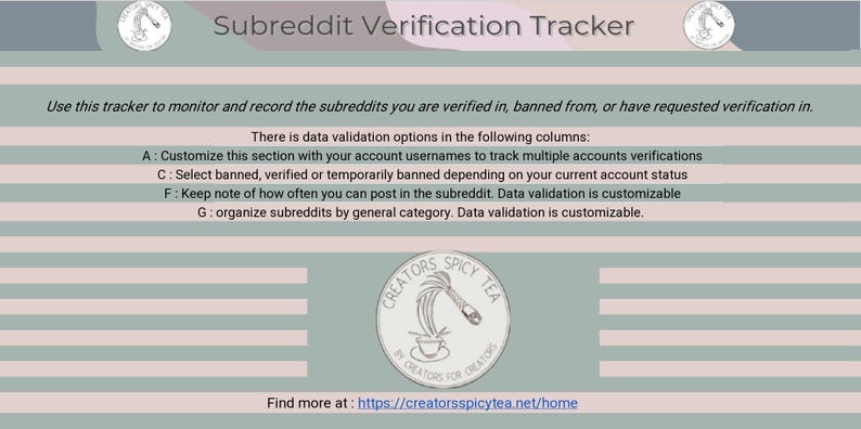 Subreddit Verification Tracker for Content Creators – Your Ultimate Organization Tool for Promotion on Reddit - Image 2