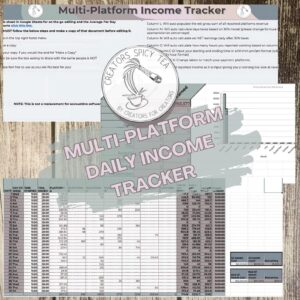Multi-Platform Daily Income Tracker for Freelancers and Content Creators
