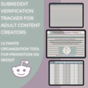 Subreddit Verification Tracker for Content Creators – Your Ultimate Organization Tool for Promotion on Reddit