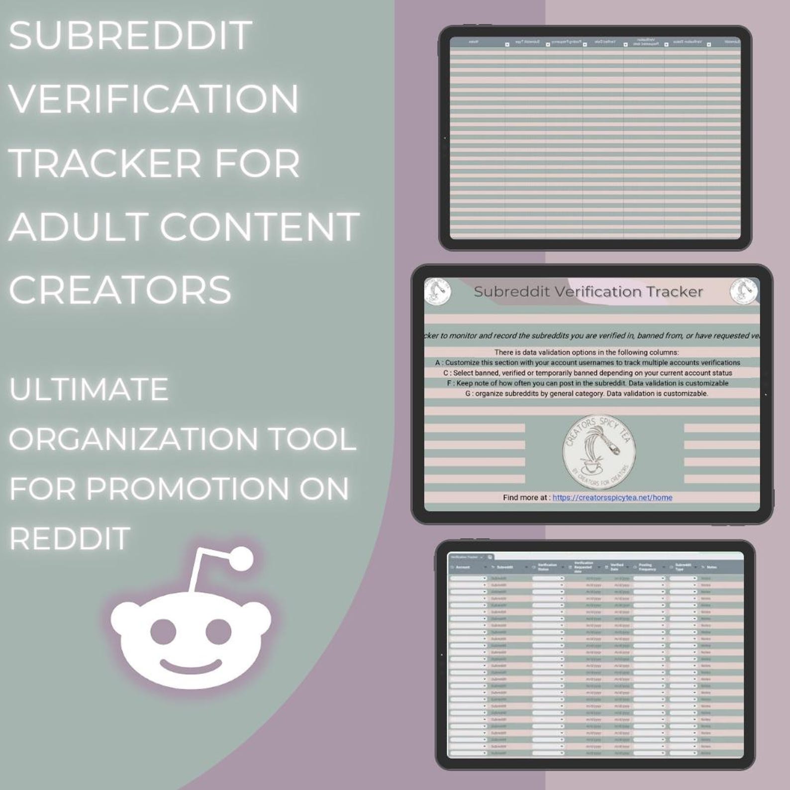Subreddit Verification Tracker for Content Creators – Your Ultimate Organization Tool for Promotion on Reddit