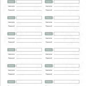 Password Tracker for Secure, Offline Login Organization