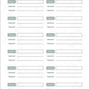 Password Tracker for Secure, Offline Login Organization