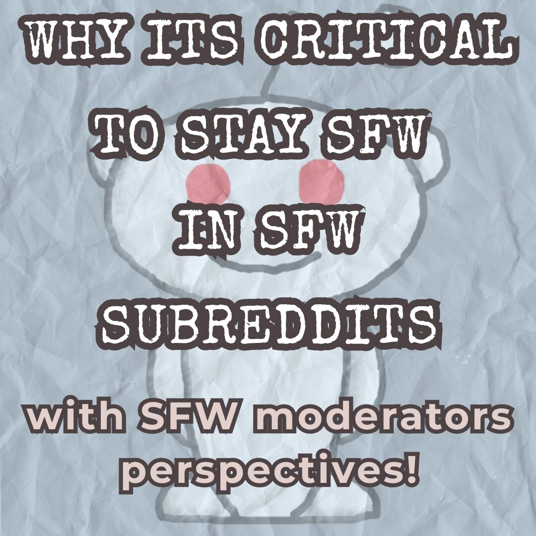 The Importance of Staying SFW in SFW Subreddits