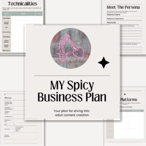 Adult Content Creator Business Plan Template – Strategy & Planning Guide for OnlyFans, Fansly, ManyVids, and Beyond