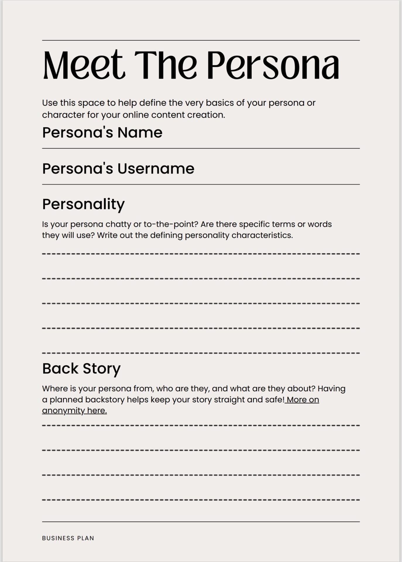 Adult Content Creator Business Plan Template – Strategy & Planning Guide for OnlyFans, Fansly, ManyVids, and Beyond - Image 2