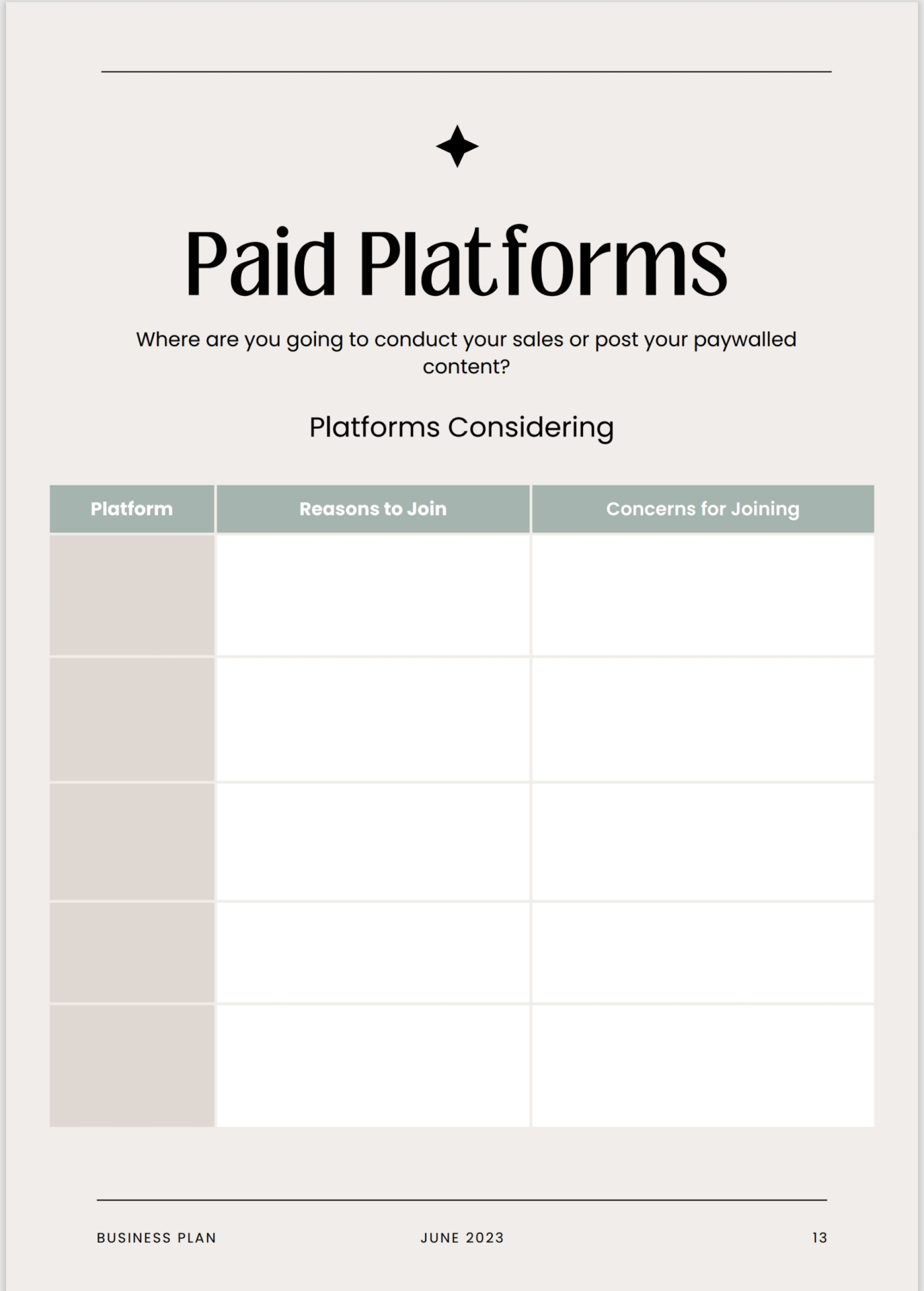 Adult Content Creator Business Plan Template – Strategy & Planning Guide for OnlyFans, Fansly, ManyVids, and Beyond - Image 3