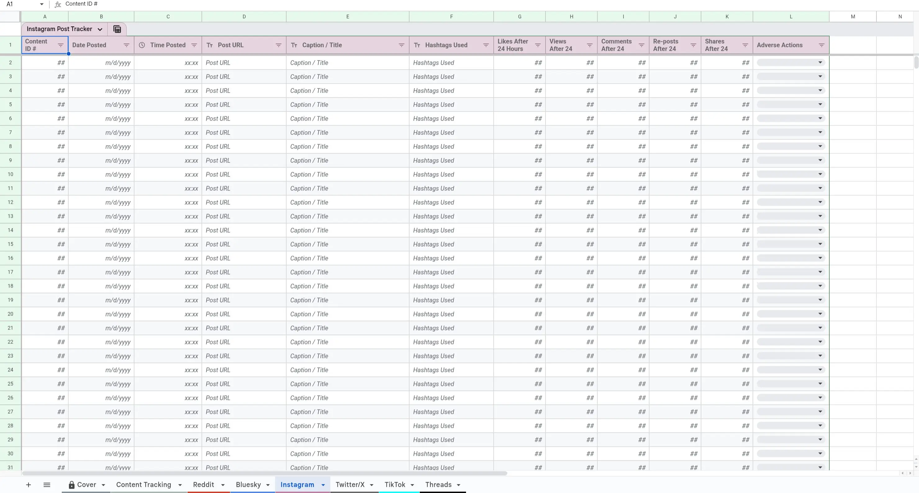 Content Creator Social Post & Promo Tracker - Image 4