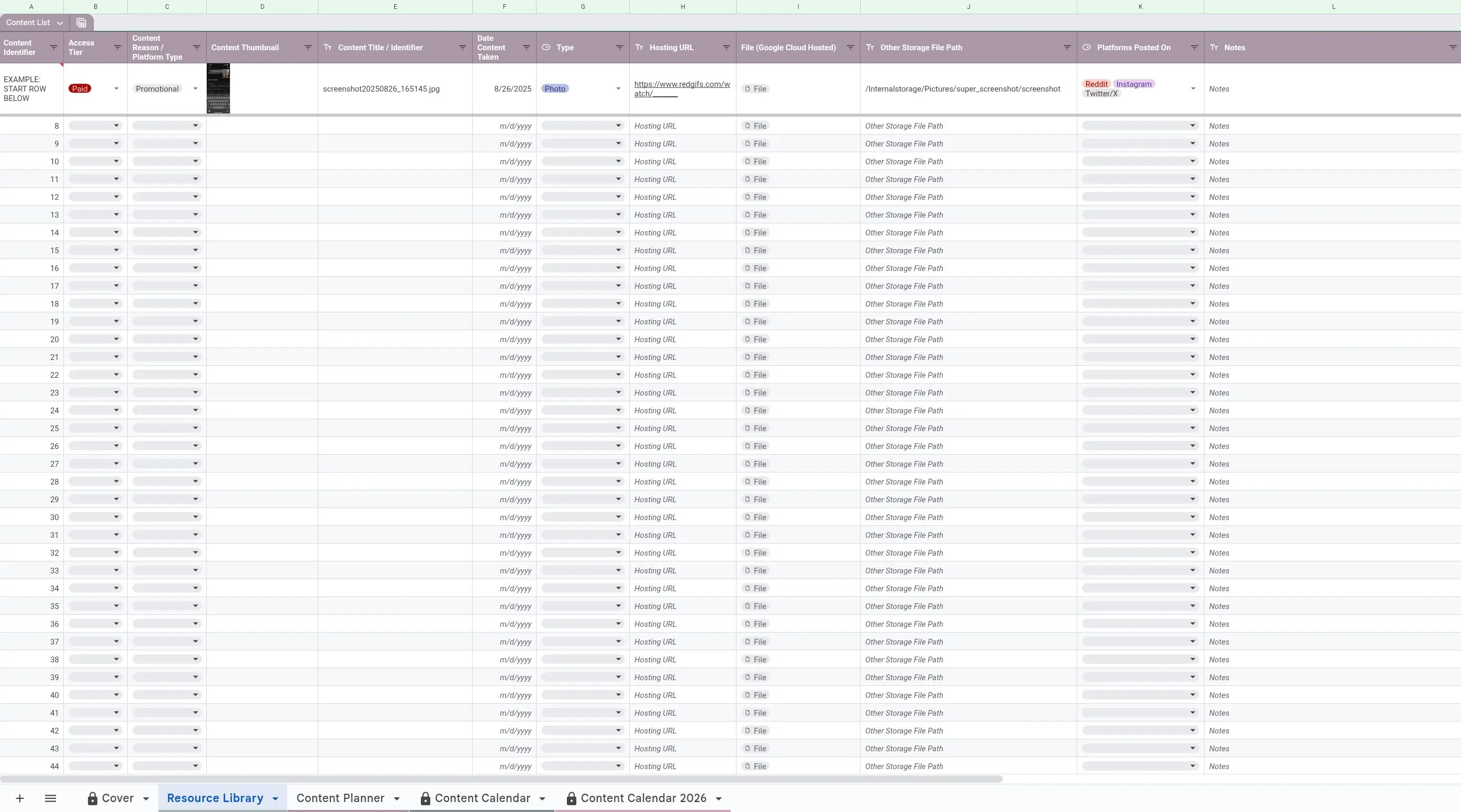Content Calendar and Planner for Adult Creators - Image 2