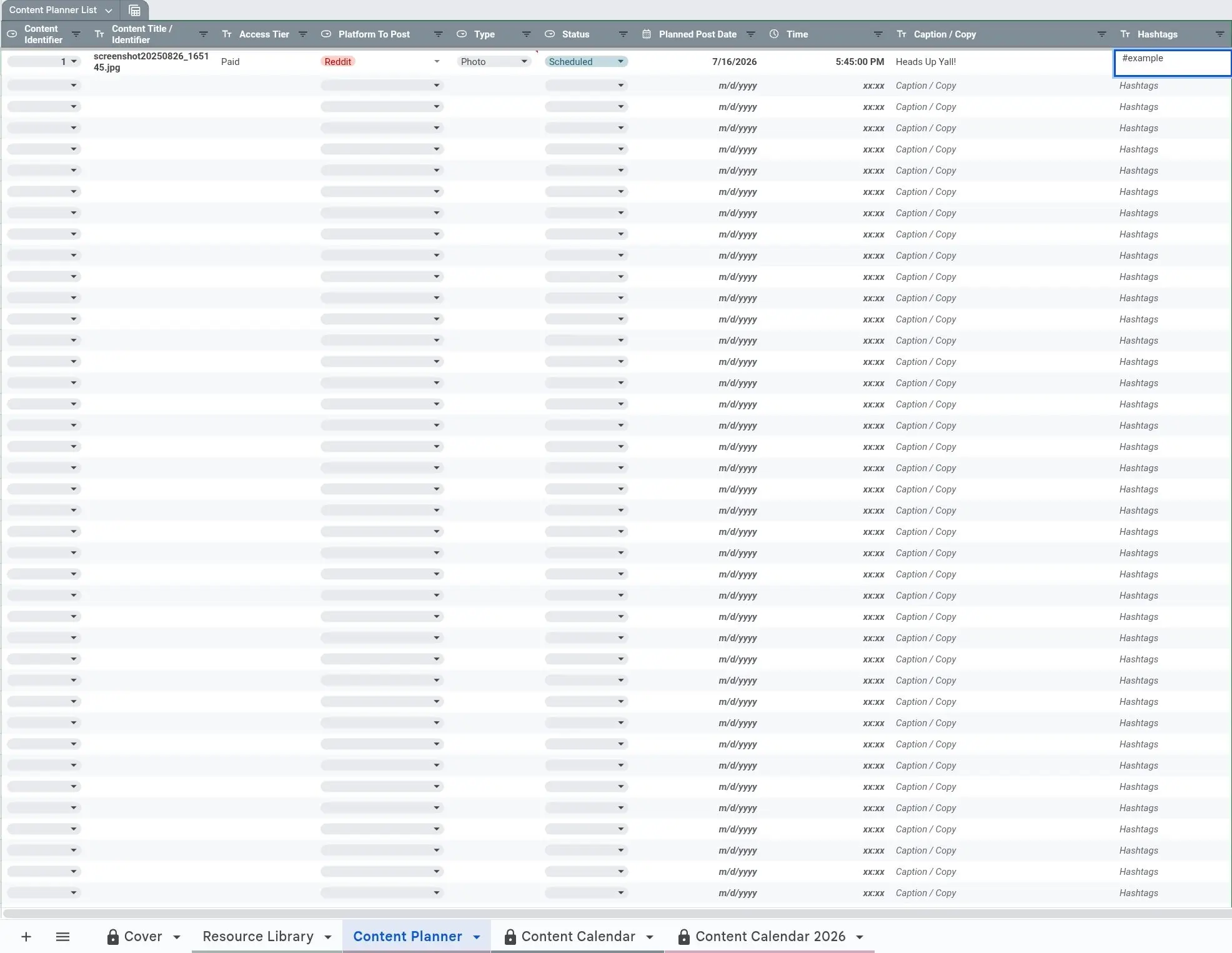 Content Calendar and Planner for Adult Creators - Image 3